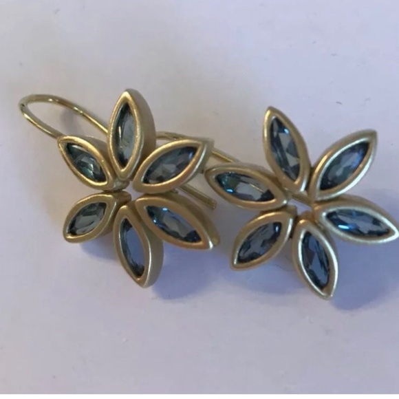 SLANE Jewelry - Slane 18k Sapphire Daisy Earrings Large Size